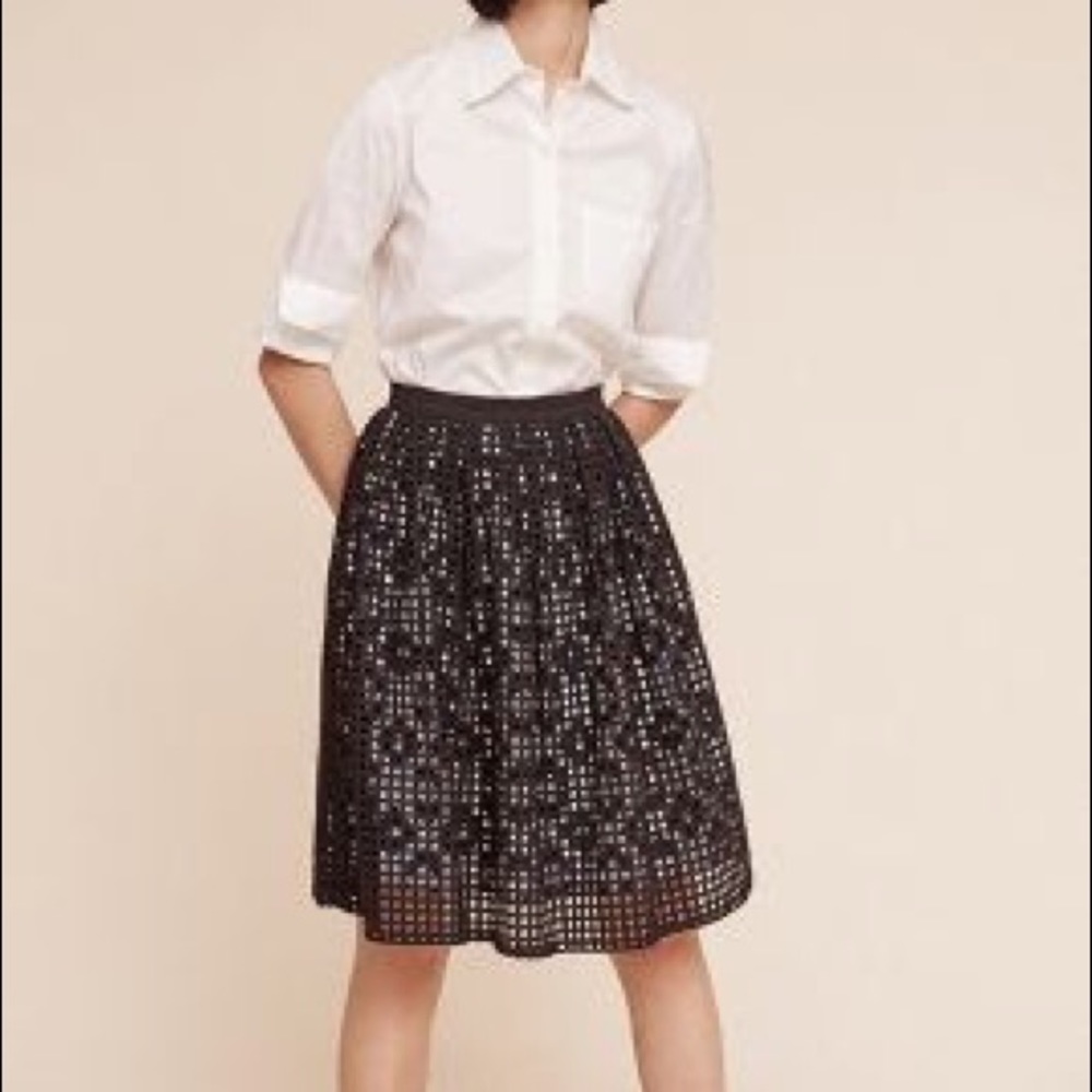 Anthropologie layered skirt